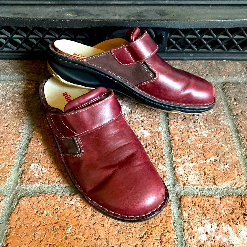 Zumfoot Women's US 9 EU 40 Leather Sienna Clogs Slip On Comfort Shoe